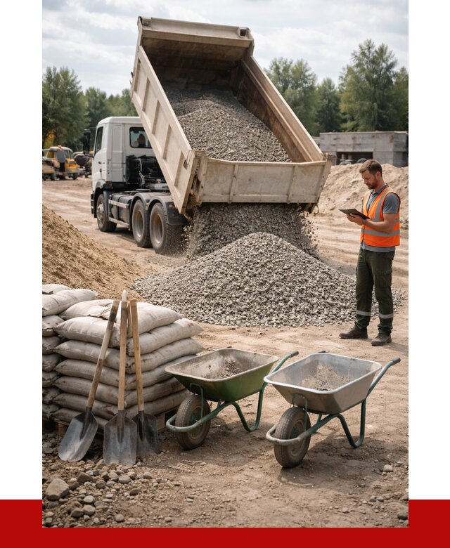 Доставка нерудных материалов в Красноуфимске от 1219 руб. | ПРОНЕРУДКрф