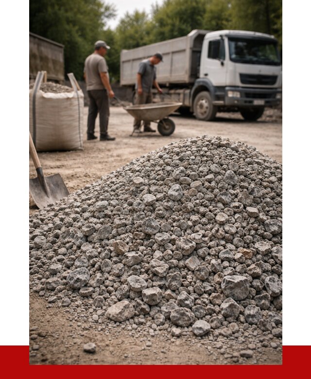 Гранитный щебень фракция 20-40 в Красноуфимске от 3250 руб. ПРОНЕРУДКрф