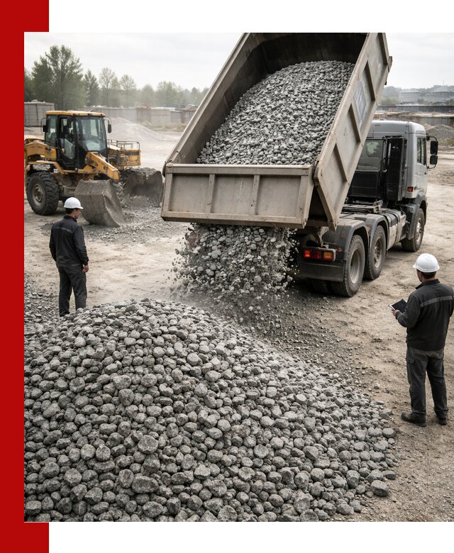 Доставка гранитного щебня фракции 20-40 в Красноуфимске