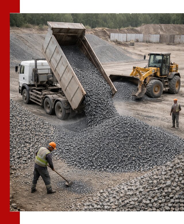 Щебень габбро-диабаз фр. 5-20 с доставкой в Красноуфимске