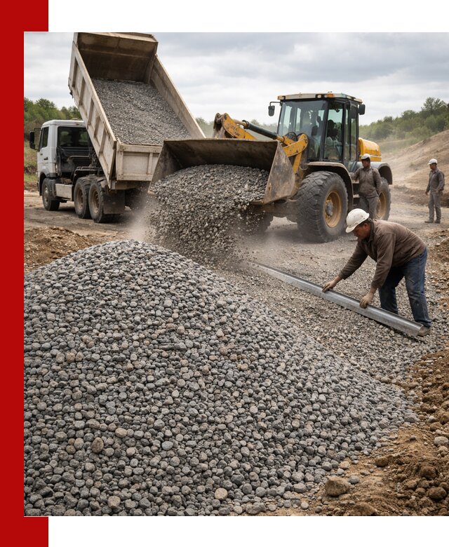 Гравийный щебень фракция 5-20 с доставкой в Красноуфимске