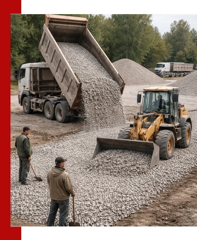 Купить гравийный щебень фракция 20-40 в Красноуфимске с доставкой