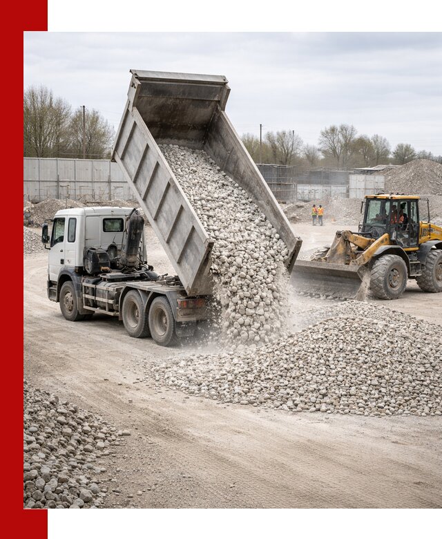 Доставка и продажа известнякового щебня в Красноуфимске