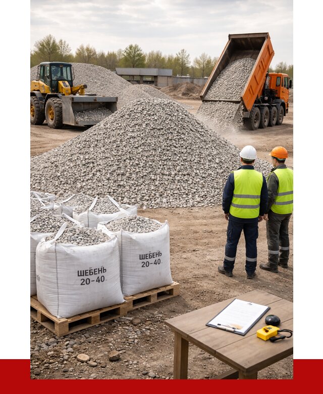 Известняковый щебень 20-40 в Красноуфимске от 2133 р. ПРОНЕРУДКрф