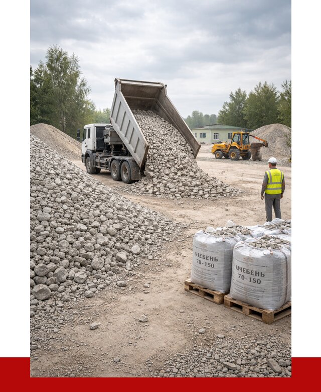 Известняковый щебень фракция 70-150 в Красноуфимске от 1270 р. | ПРОНЕРУДКрф