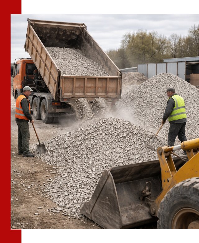 Доломитовый щебень фракции 5-20 с доставкой в Красноуфимске