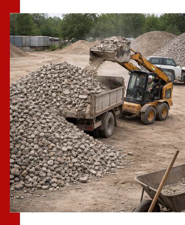Доставка вторичного щебня в Красноуфимске для строительных работ