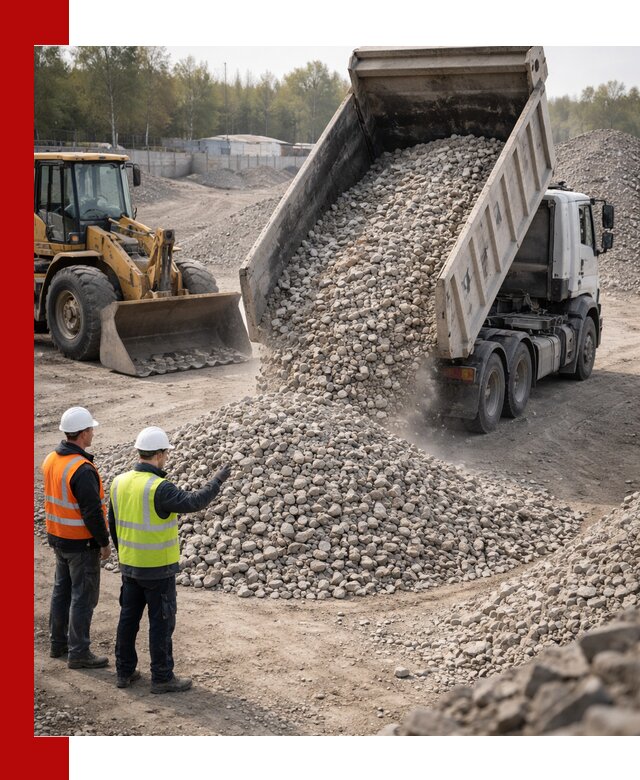 Вторичный щебень фракция 40–70 доставка в Красноуфимске