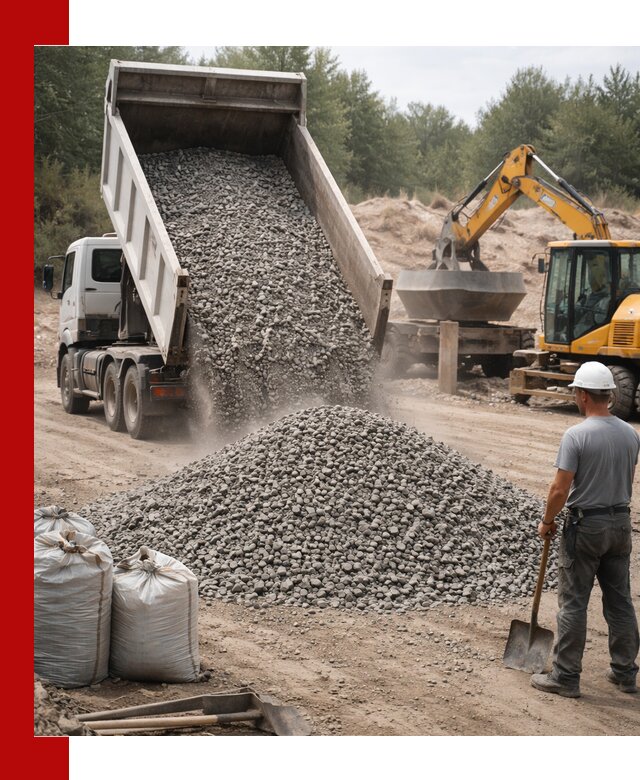 Доставка и продажа бетонного щебня в Красноуфимске