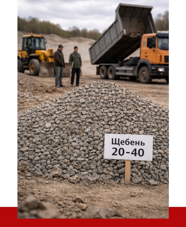 Бетонный щебень фракция 20-40 в Красноуфимске от 2488 р. | ПРОНЕРУДКрф