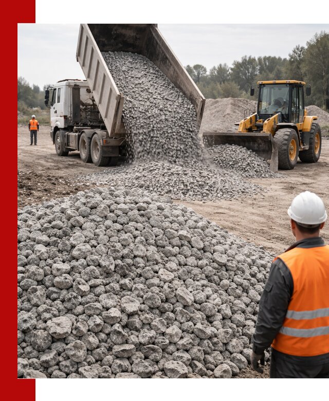 Доставка бетонного щебня фракции 20-40 в Красноуфимске