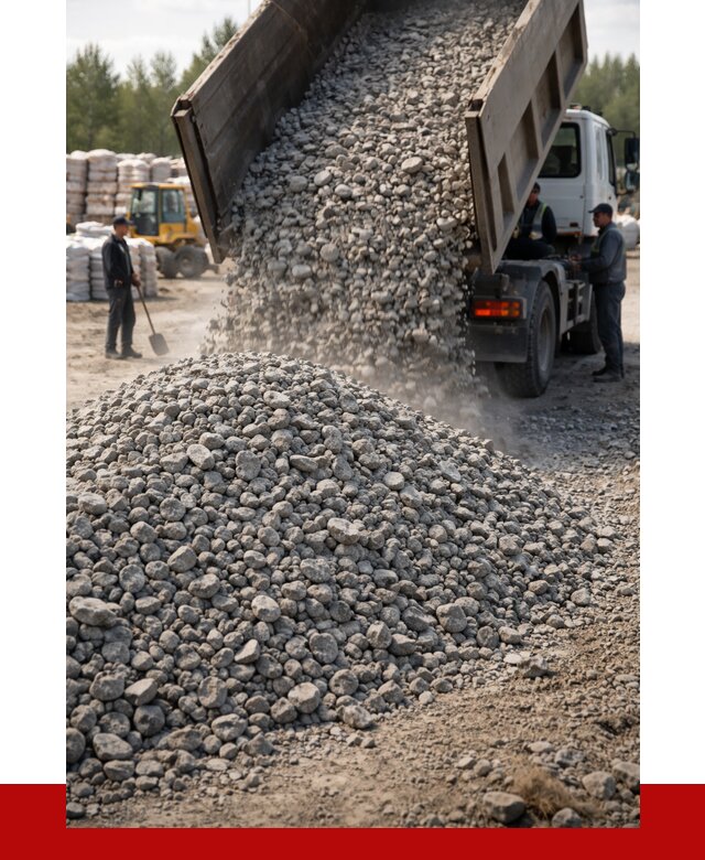 Бетонный щебень фракция 40-70 в Красноуфимске от 1828 р. ПРОНЕРУДКрф