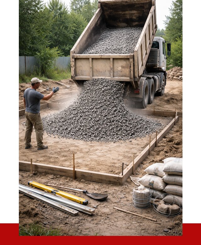 Купить щебень для фундамента в Красноуфимске от 4571 р. | ПРОНЕРУДКрф