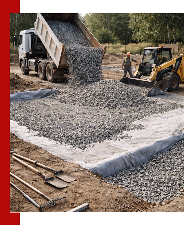 Щебень для фундамента с доставкой в Красноуфимске