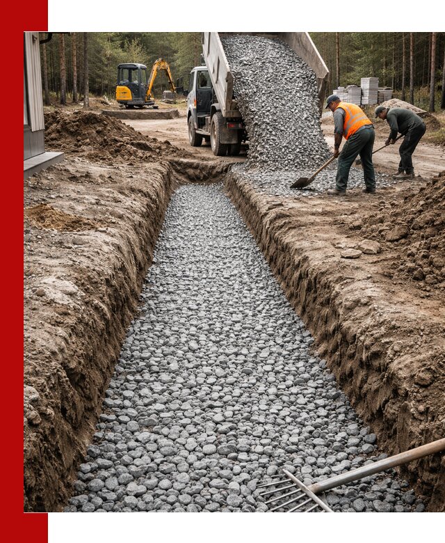 Щебень для дренажа с доставкой в Красноуфимске высокого качества