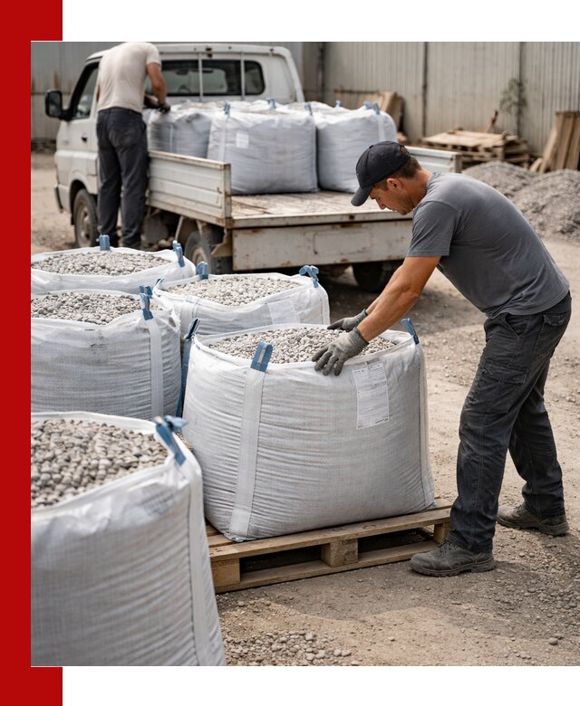 Доставка щебня в мешках по выгодным ценам в Красноуфимске