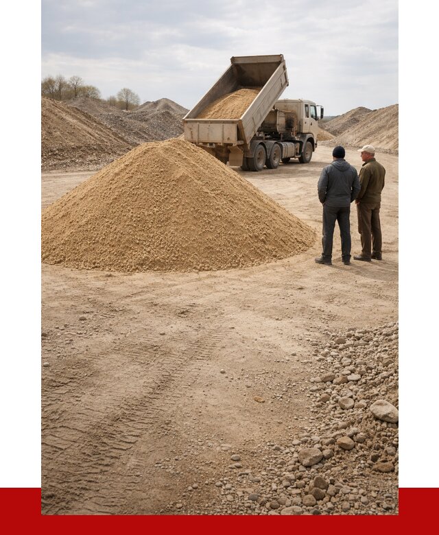 Карьерный песок крупнозернистый в Красноуфимске от 8633 р | ПРОНЕРУДКрф