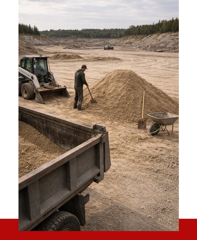 Карьерный песок среднезернистый в Красноуфимске, от 2235 р. ПРОНЕРУДКрф
