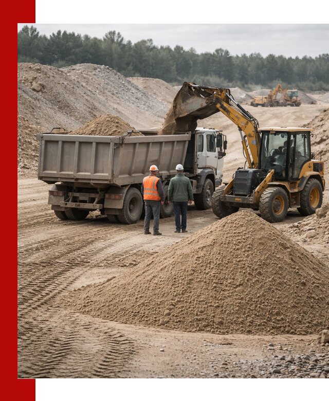 Карьерный среднезернистый песок с доставкой в Красноуфимске