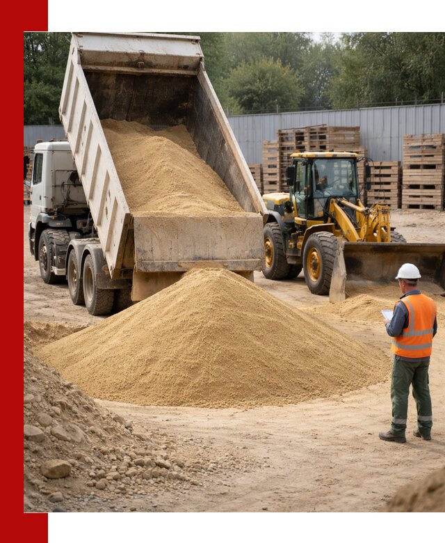 Доставка карьерного мелкозернистого песка в Красноуфимске
