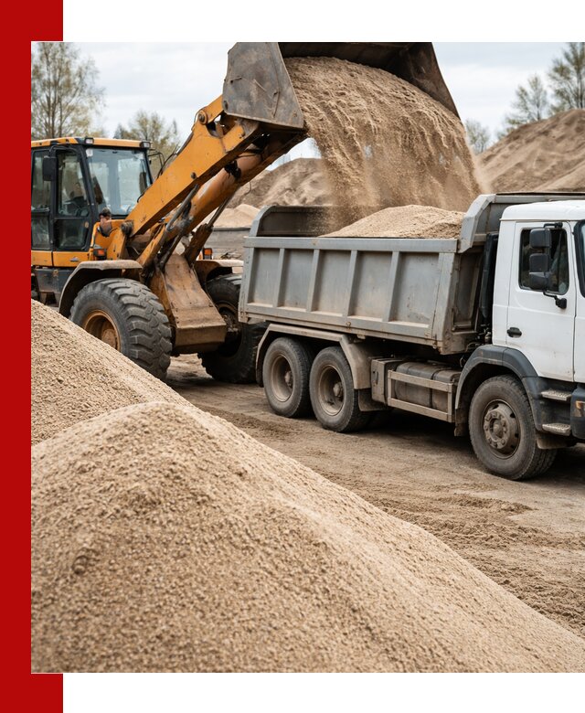 Доставка сеяного песка в Красноуфимске оптом и в розницу