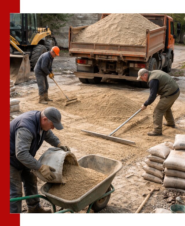 Поставка песка для стяжки в Красноуфимске с быстрой доставкой