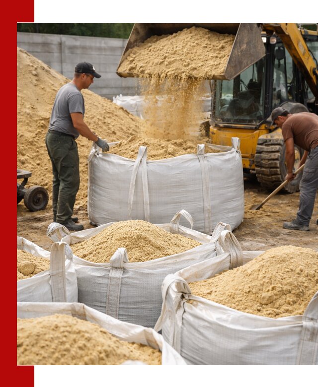 Поставка качественного песка для кладки в Красноуфимске