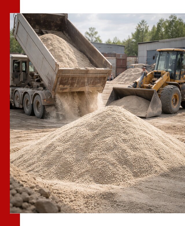 Кварцевый песок с доставкой в Красноуфимске для строительных работ