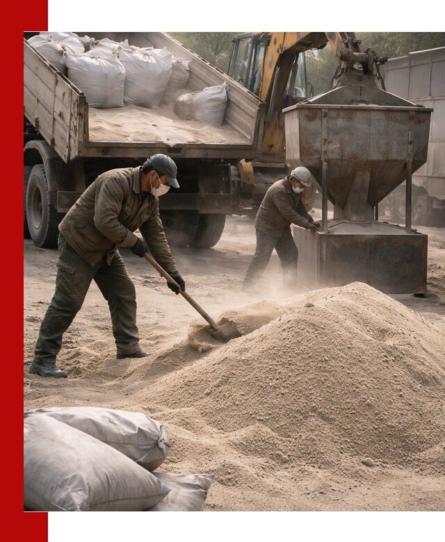 Кварцевый песок для пескоструя в Красноуфимске — доставка и качество