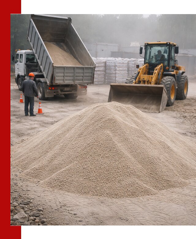 Кварцевый песок фракция 0–8 для стройработ в Красноуфимске