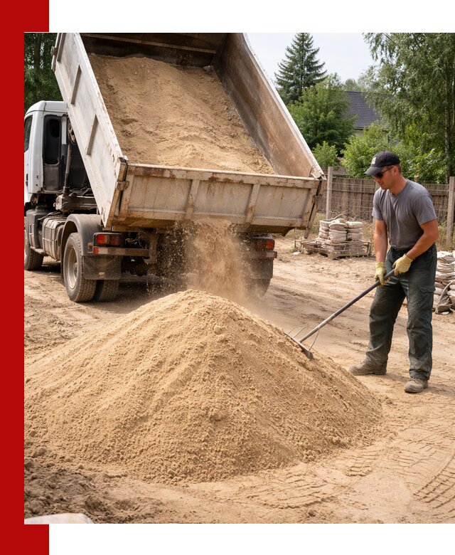 Доставка сухого песка самосвалами в Красноуфимске