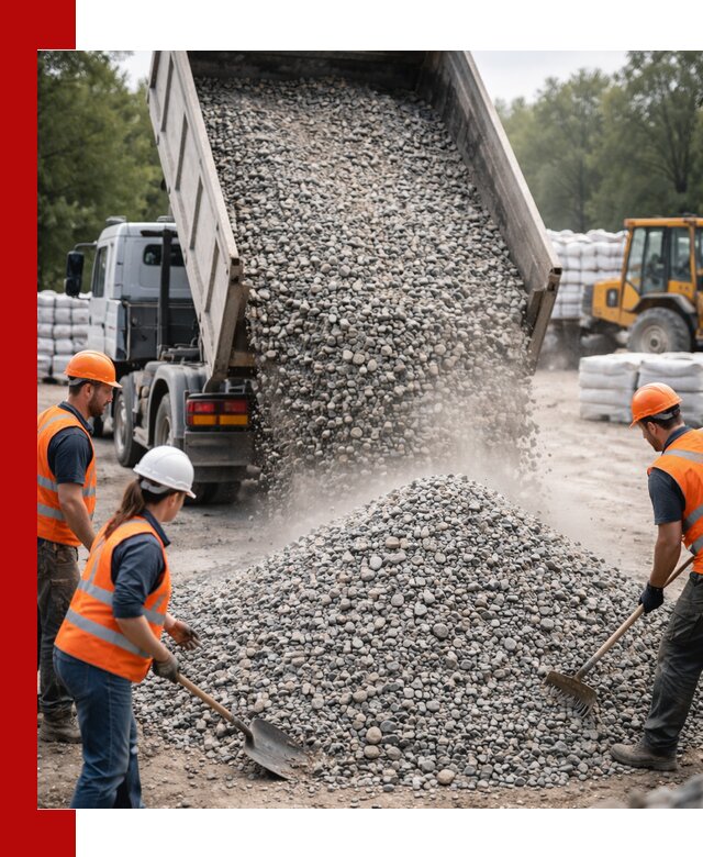 Доставка гравия и камня в Красноуфимске оптом и в розницу