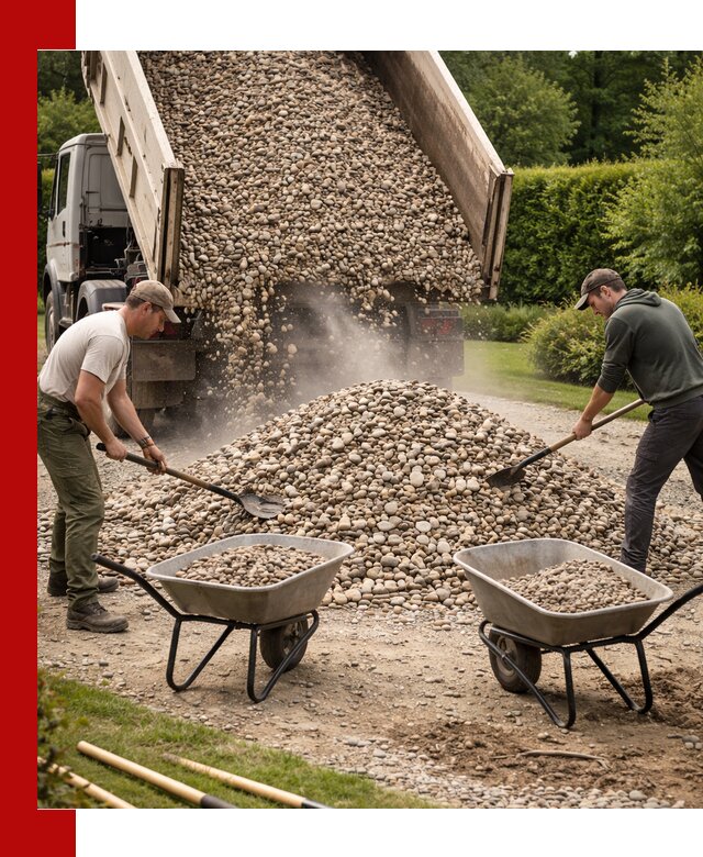 Доставка и продажа декоративной гальки в Красноуфимске