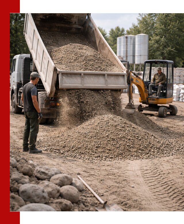 Доставка ПГС С3 в Красноуфимске самосвалами и миксерами