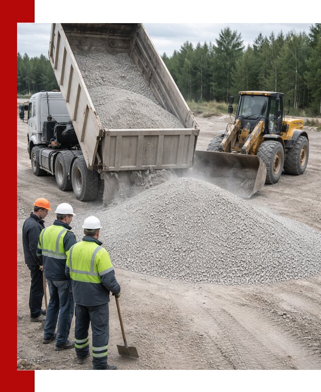 Известняковый отсев 0-5 доставка в Красноуфимске быстро и выгодно