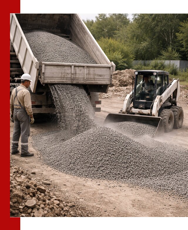 Доставка гравийного отсева 0-5 в Красноуфимске оптом и в розницу
