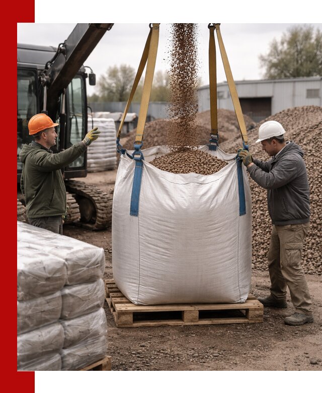 Керамзит в биг-бегах с доставкой в Красноуфимске
