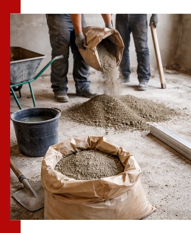 Доставка сухой смеси для стяжки в Красноуфимске