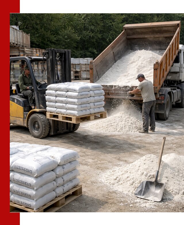 Доставка строительной извести оптом и в розницу в Красноуфимске