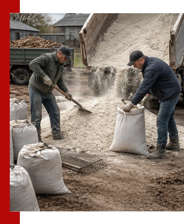 Доставка извести пушонки в Красноуфимске оптом и мелким оптом