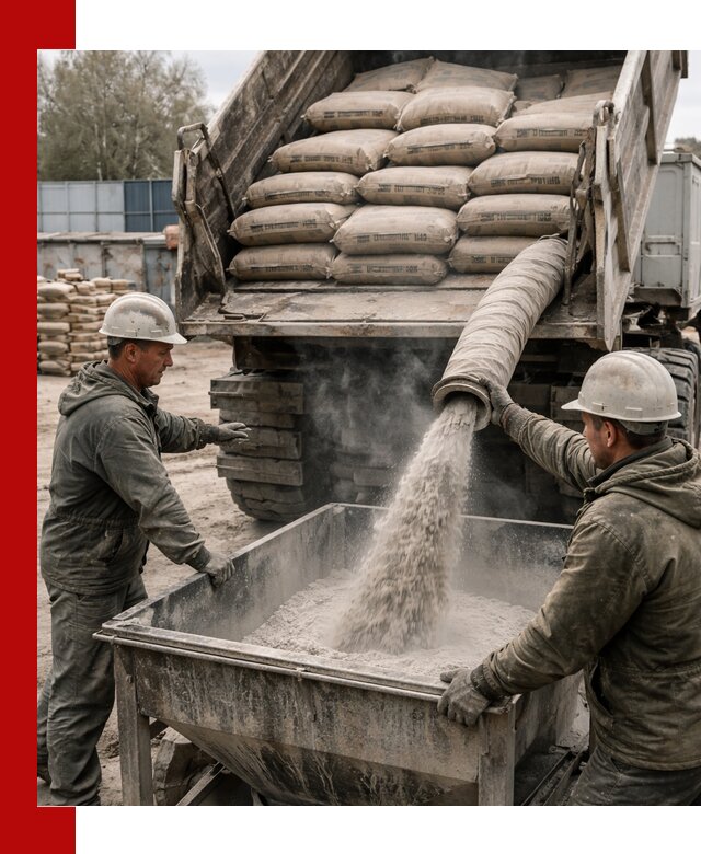 Доставка цемента М400 в Красноуфимске оптом и в розницу