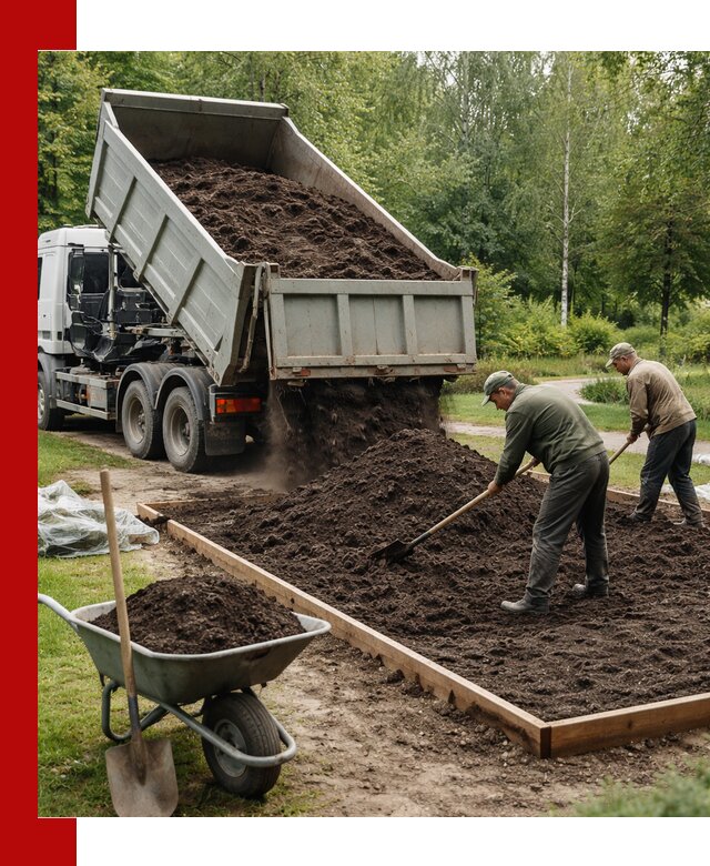 Доставка грунта для озеленения и благоустройства в Красноуфимске