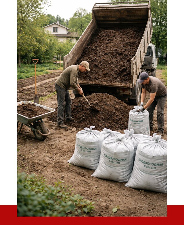 Плодородная смесь в Красноуфимске от 4266 р./куб с доставкой | ПРОНЕРУДКрф