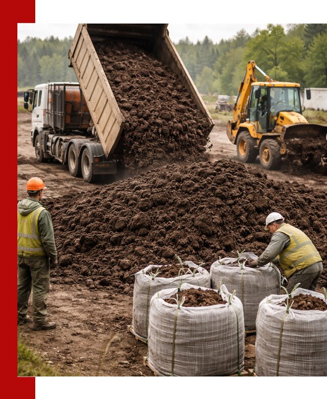 Доставка нейтрального торфа в Красноуфимске оптом и в розницу
