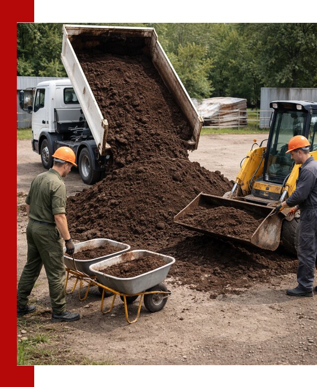 Доставка торфо-земляной смеси в Красноуфимске для огорода и ландшафта