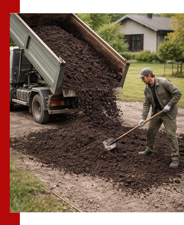 Чернозем для газона с доставкой в Красноуфимске быстро и качественно