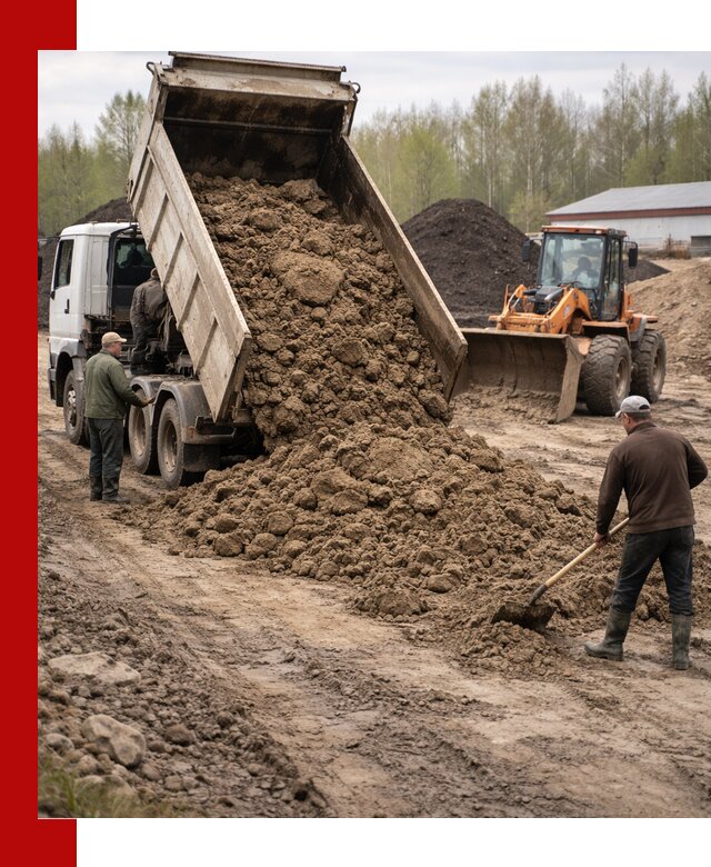 Доставка глин и суглинков в Красноуфимске оптом и вкрай