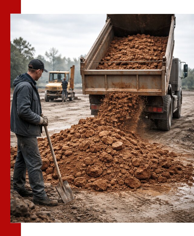 Глина для засыпки в Красноуфимске с доставкой самосвалами