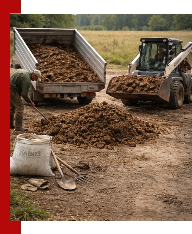 Доставка конского навоза в Красноуфимске с разгрузкой и доставкой на объект