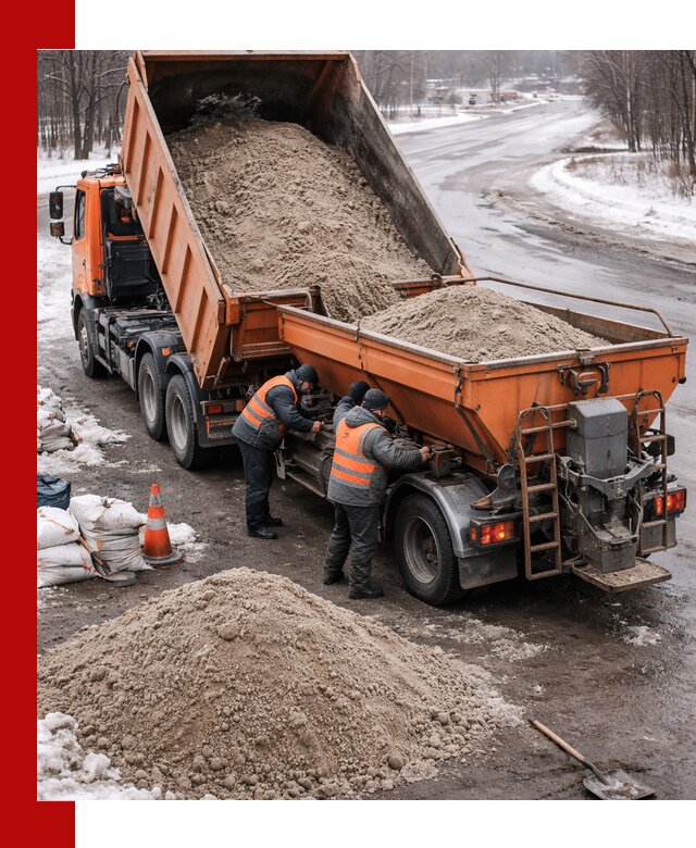 Поставка и вывоз пескосоля в Красноуфимске оптом и в розницу